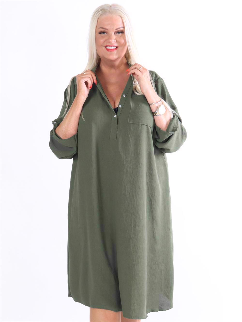 Cookie - Plain skjortekjole